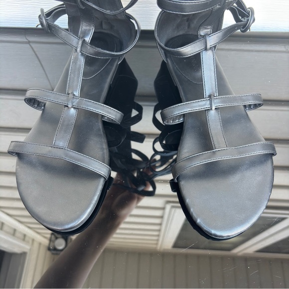 Black Gladiator Sandals Size 9 Anufer - Picture 3 of 8